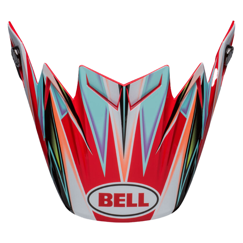 Bell Replacement Moto-9 Flex Peak - Tagger Edge White/Aqua