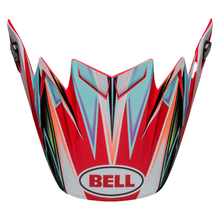 Load image into Gallery viewer, Bell Replacement Moto-9 Flex Peak - Tagger Edge White/Aqua