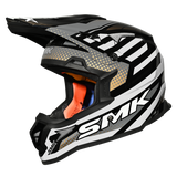 SMK Allterra Bulldozer (MA267) MX Helmet - Matt Black/Grey/Orange