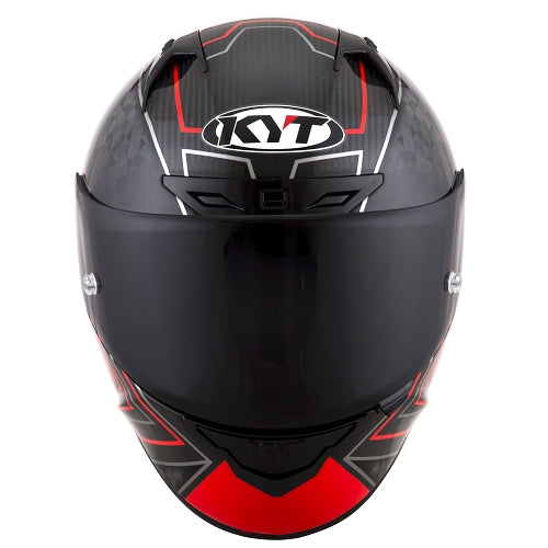 KYT NX Race Helmet - Carbon Prisma Red