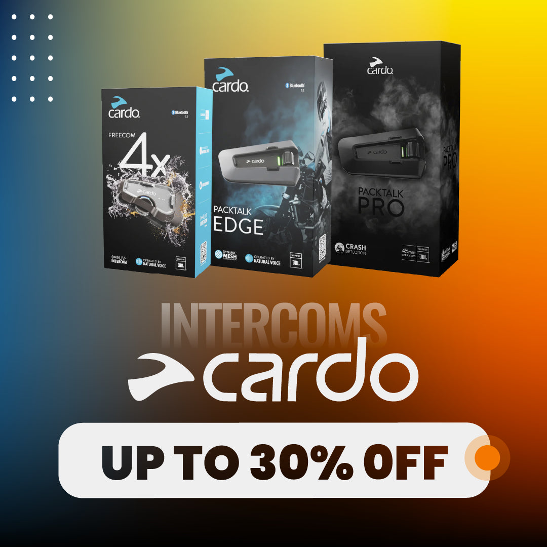 Cardo intercoms: UP TO 30% OFF