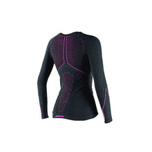 Load image into Gallery viewer, Dainese Women&#39;s D-Core Thermo Black/Fuchsia Long Sleeve Tee