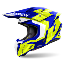 Load image into Gallery viewer, Airoh Twist 3.0 Dizzy Helmet - Blue/Yellow Gloss