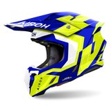 Airoh Twist 3.0 Dizzy Helmet - Blue/Yellow Gloss