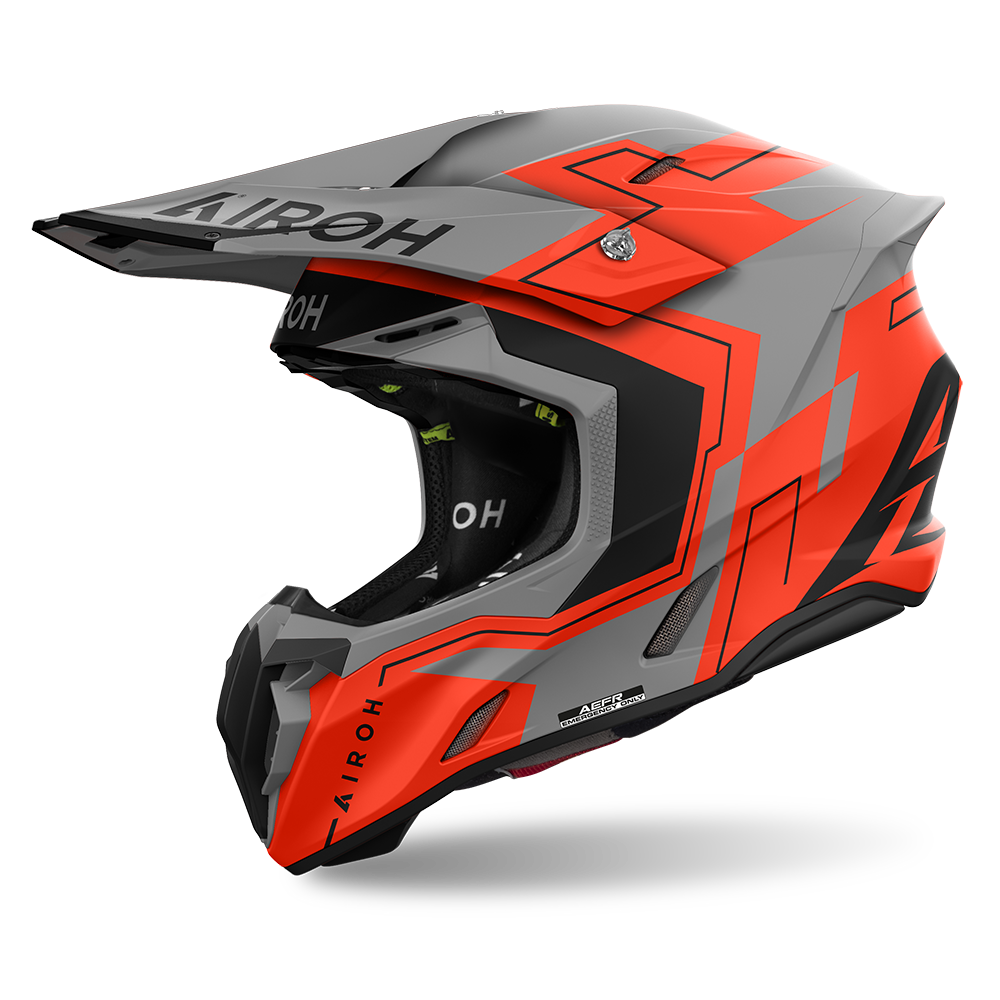 Airoh Twist 3.0 Dizzy Helmet - Orange Fluro Matt