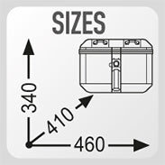 Load image into Gallery viewer, Givi MonoKey Trekker Dolomiti Panniers 46 Litre Motorcycle Top Cases - Black Line