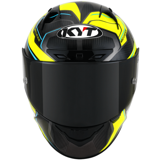 KYT NZ Race Competition Helmet - Yellow-Carbon