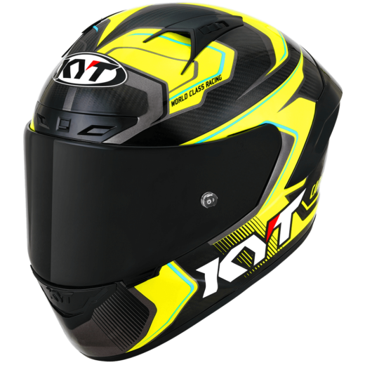 KYT NZ Race Competition Helmet - Yellow-Carbon