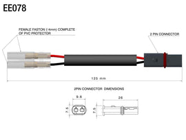 Rizoma Indicators Cable Kit For BMW All Models EE078H