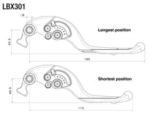 Load image into Gallery viewer, Rizoma Adjustable Plus Clutch Lever LBX107B - Black - MotoHeaven