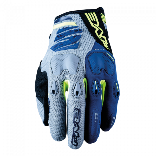 Five E2 Enduro Gloves - Grey/Fluro