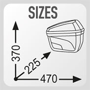 Load image into Gallery viewer, Givi E22N Monokey 22 Litre Cruiser Motorcycle Side Cases