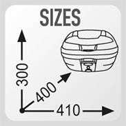 GIVI Monolock 30 Litre Top Bag Cases With Universal Mouting Plate - Black