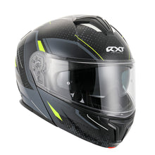Load image into Gallery viewer, RXT 918 Flip-Up Fusion Matte Black/Grey/Fluro Yellow Helmet