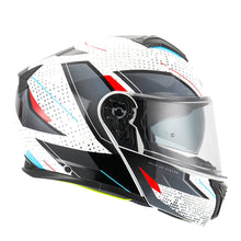 Load image into Gallery viewer, RXT 918 Flip-Up Fusion Gloss White/Black/Red Helmet