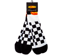Load image into Gallery viewer, FMF Checkers Socks - 2 Pack (1 Black/ 1 White)