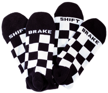 Load image into Gallery viewer, FMF Checkers Socks - 2 Pack (1 Black/ 1 White)