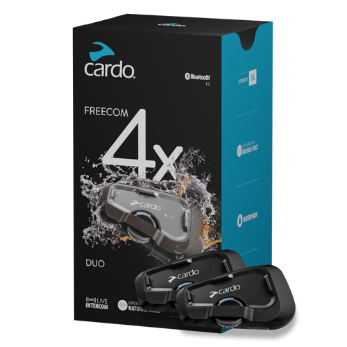Cardo FREECOM 4X (JBL Audio) Bluetooth Intercom - DUO KIT