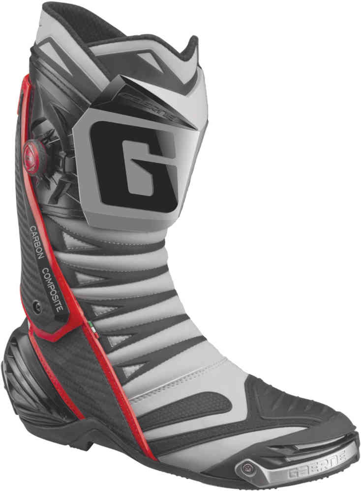 Gaerne GP-1 Evo Motorcycle Boots - Nardo/Grey/Red - MotoHeaven