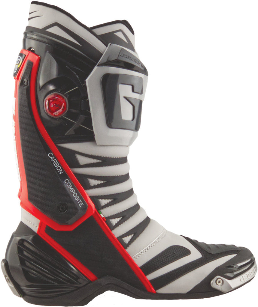 Gaerne GP-1 Evo Motorcycle Boots - Nardo/Grey/Red - MotoHeaven