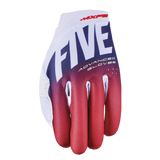 Five MXF-2 Evo Split Gloves - White/Red/Blue