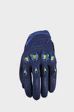 Load image into Gallery viewer, Five Stunt Evo 2 Gloves - Night Blue/Yellow