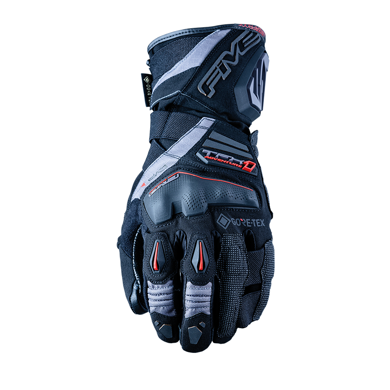 Five TFX-1 Gore-Tax Motorcycle Gloves - Black/Grey