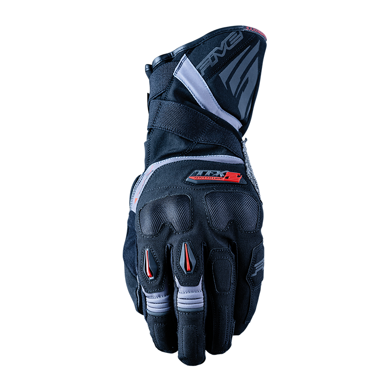 Five TFX-2 Waterproof Motorcycle Gloves - Black/Grey