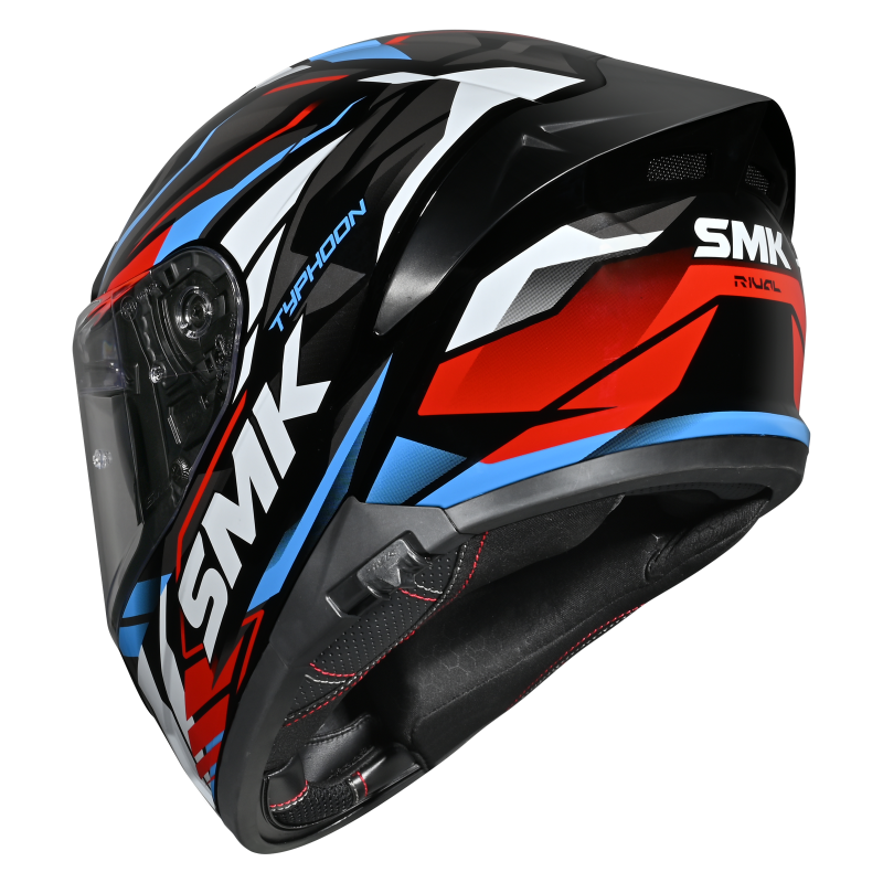 SMK Typhoon 06 Rival (GL213) Full Face Helmet - Black/White/Red