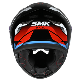 SMK Typhoon 06 Rival (GL213) Full Face Helmet - Black/White/Red