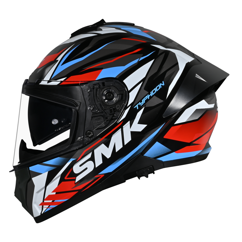 SMK Typhoon 06 Rival (GL213) Full Face Helmet - Black/White/Red