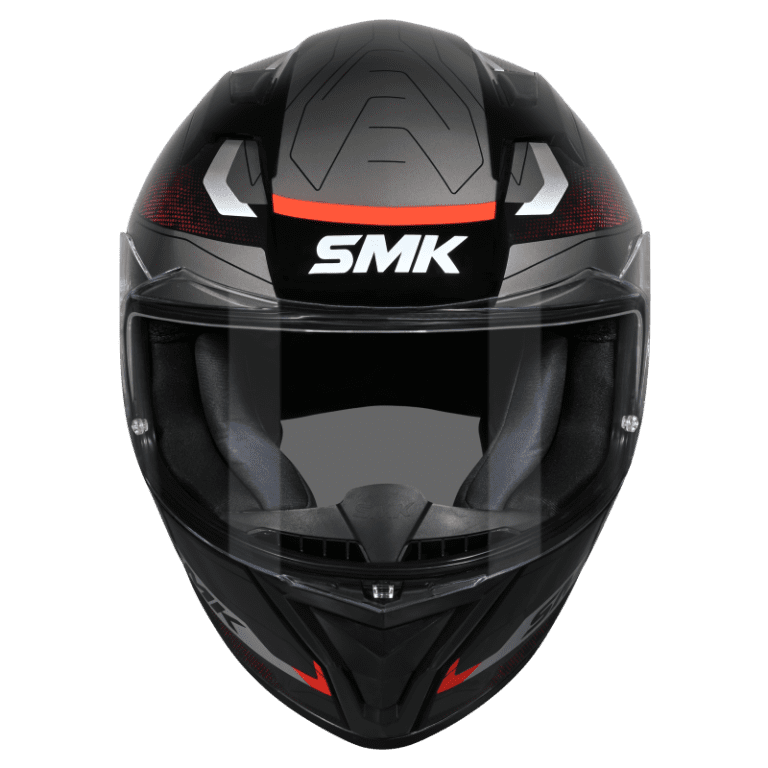 SMK Stellar Sport Flight (GL236) Full Face Helmet - Black/Red/Grey