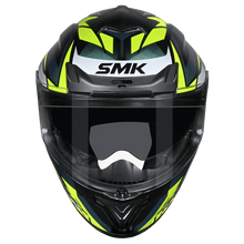 Load image into Gallery viewer, SMK Typhoon 06 Rival (GL254C) Full Face Helmet - Black/Green/Yellow