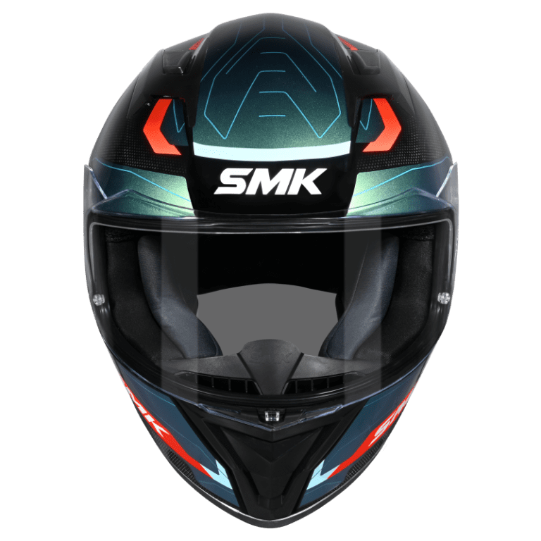 SMK Stellar Sport Flight (GL257C) Full Face Helmet - Black/Blue/Orange