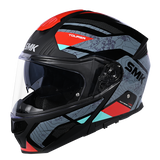 SMK Gullwing Navigator (GL263) Flip-up Helmet - Black/Grey/Red