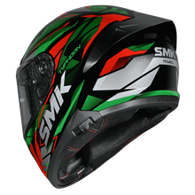 Load image into Gallery viewer, SMK Typhoon 06 Rival (MA283) Full Face Helmet - Matt Black/Green/Red