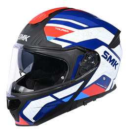 SMK Gullwing Navigator (GL513) Flip-up Helmet - Blue/White/Red