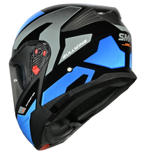 Load image into Gallery viewer, SMK Gullwing Sonic (GL256) Flip-up Helmet - Black/Blue/Grey