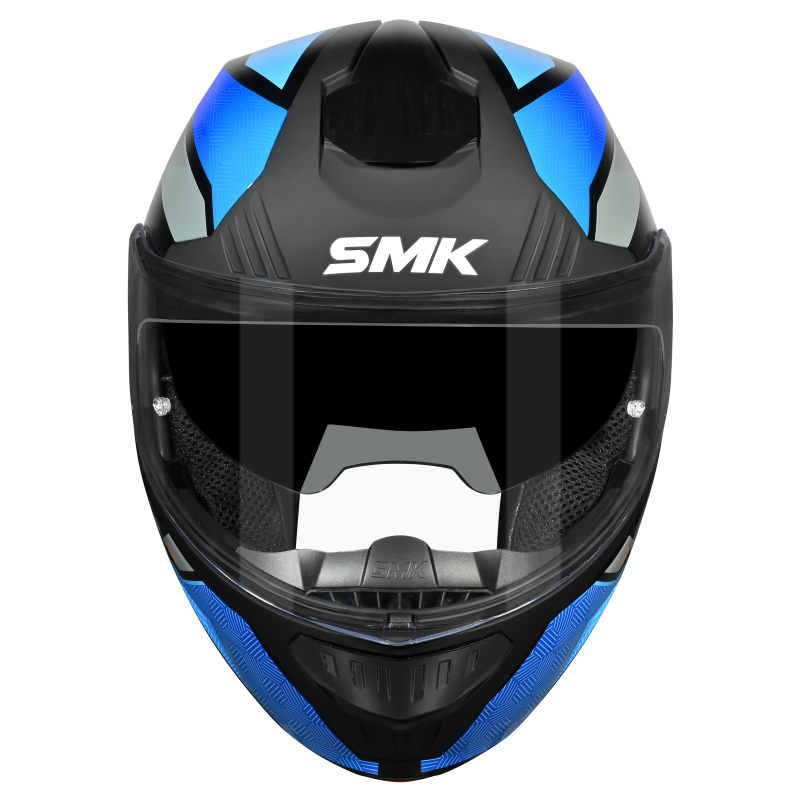 SMK Gullwing Sonic (GL256) Flip-up Helmet - Black/Blue/Grey