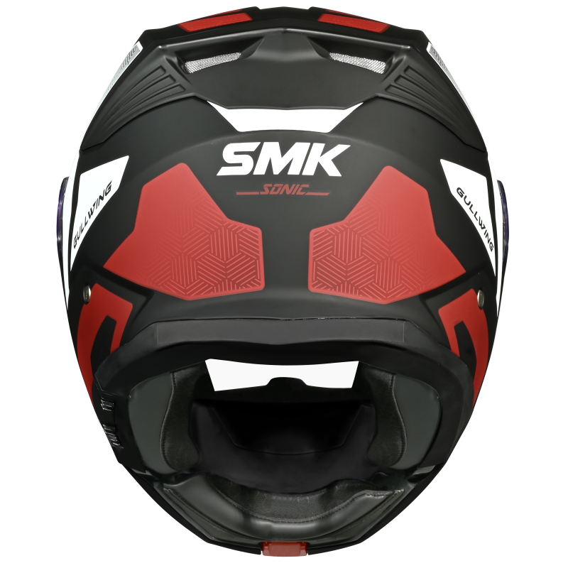 SMK Gullwing Sonic (MA231) Flip-up Helmet - Matt Black/Red/White