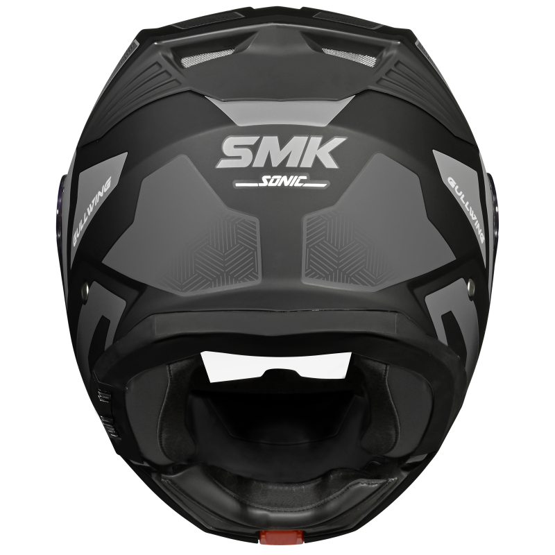SMK Gullwing Sonic (MA266) Flip-up Helmet - Matt Black/Grey