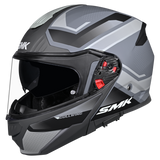 SMK Gullwing Supertour (MA661) Flip-up Helmet - Matt Grey/White