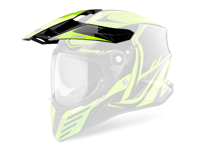 Airoh Commander Carbon Replacement Peak  - Yellow Gloss