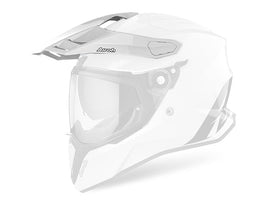 Airoh Commander Carbon Replacement Peak  - White Gloss