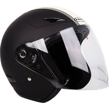 Load image into Gallery viewer, RXT A218 Metro Retro Matte Black/Cream Helmet