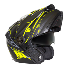 Load image into Gallery viewer, RXT 909P Safari Matte Black/Fluro Yellow Modular-Adventure Helmet