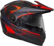 Load image into Gallery viewer, RXT 909P Safari Matte Black/Neon Orange Modular-Adventure Helmet