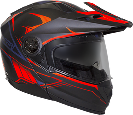 RXT 909P Safari Matte Black/Neon Orange Modular-Adventure Helmet