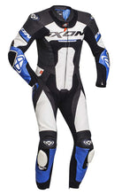 Load image into Gallery viewer, Ixon Jackal One Piece Leather Suit - Black/White/Blue