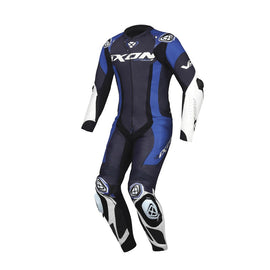 Ixon Vortex 3 Leather One Piece Suit - Blue/White